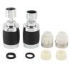 2pcs Faucet Aerator 3 Modes 360 Degree Rotating Splash Filter Faucet Extender for Kitchen Black