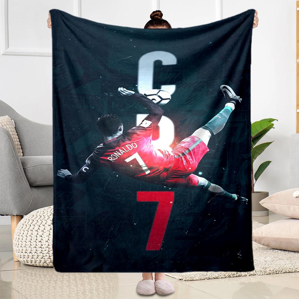 Cristiano Ronaldo 126 Blanket Ultra-Soft Great for Couch Livingroom Chair Four Seasons Multipurpose Playful Design
