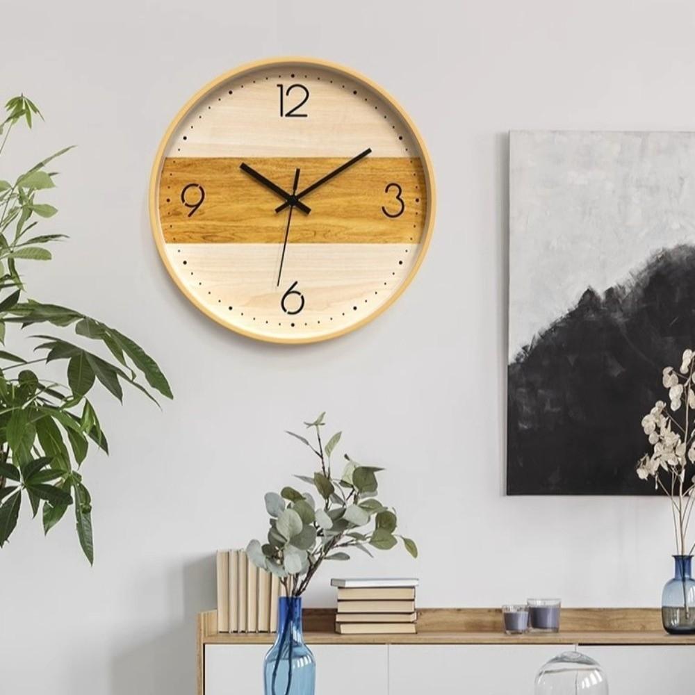 12 Inch Numeral Wall Clock Colorful Children Clock Silent Electronic Clock  Home Office Decors