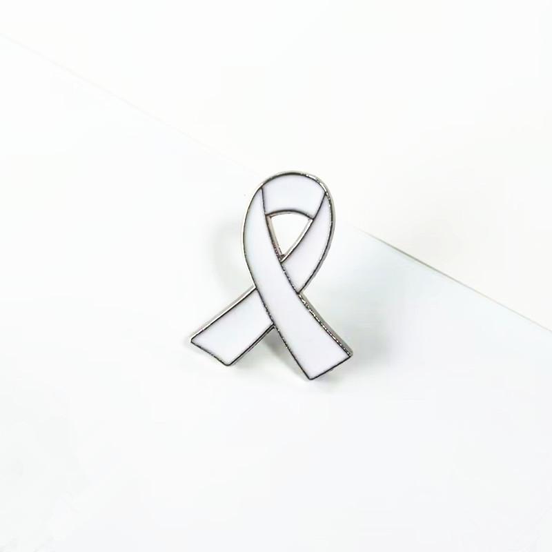 Alloy drip love red ribbon logo brooch AIDS badge HIV international symbol Public welfare activity promotion label