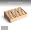 24Compartment Wooden Organizer Box, Cell Phone Storage Rack, Office Desk Divider 12 Grids Natural