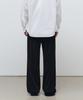 Musinsa Standard 8W Corduroy One-Pleat Wide Elastic Pants [Black]