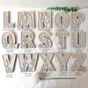 Estatua de Letras Inglesas Decoración Creativa para el Hogar Artesanía Mesa Escultura de Madera Artística para Sala de Estar Hotel Estantería Dormitorio Chimenea