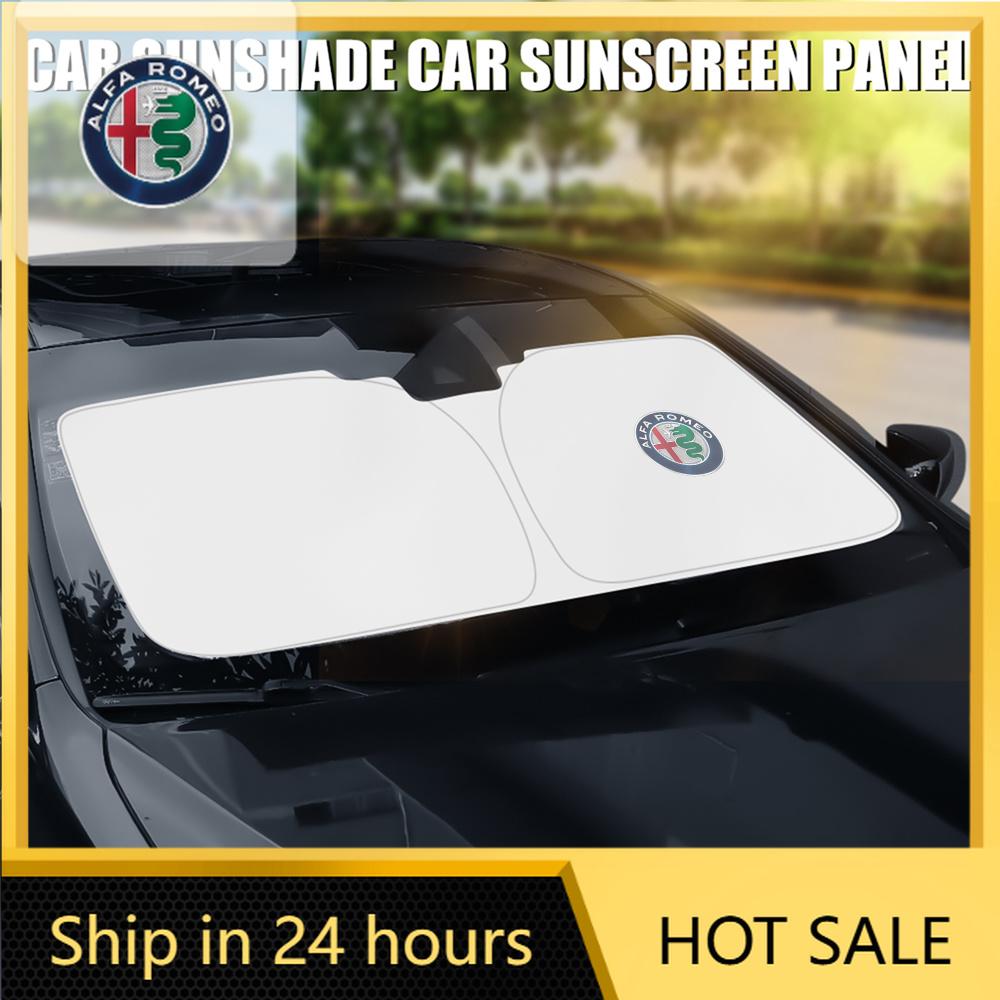 Car Sticker For Alfa Romeo 159 147 Car Folding Windshield Sunshade Cover Front Window UV Protection For Alfa Romeo 147 159 Giuli zj3