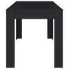 Vidaxl Dining Table, Black 140X74.5X76 Cm, Wood-Based Material