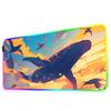 Flying Whale Mouse Pad RGB Gaming Mousepad Big LED Pad PC Desk Mat Luminous Mouse Pad Large Keyboard Mats Table Rug With Backlit