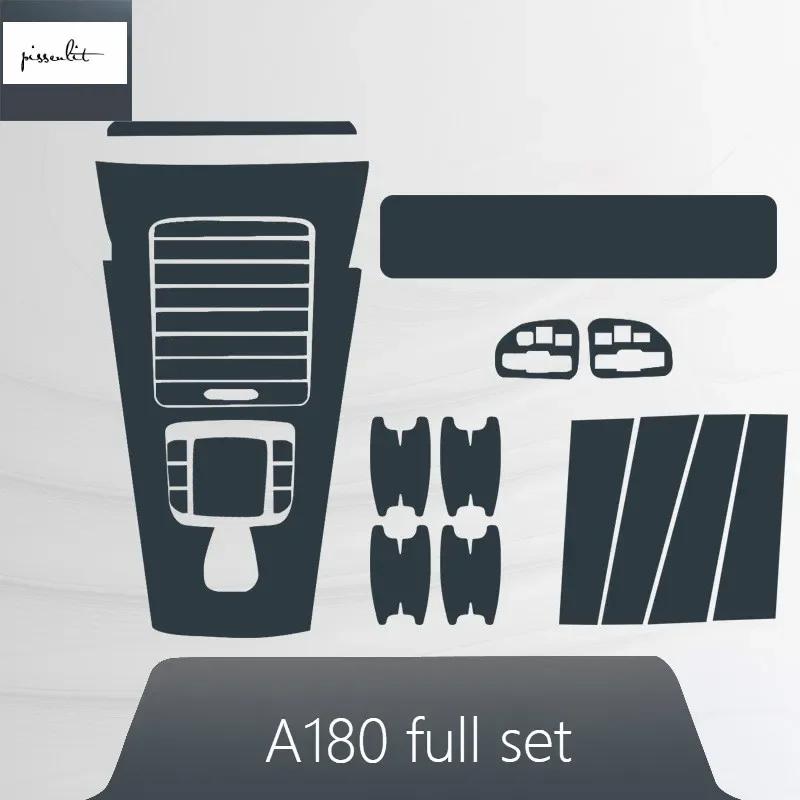 For Mercedes Benz A Class W177 V177 A180 A200 A220 A250 2019+ Car Center Console Full Set Interior Mouldings TPU Protector Film