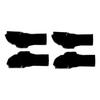Car Inner Door Bowl Sticker Cover Trim 4* For Ford Explorer -23 Bright Black