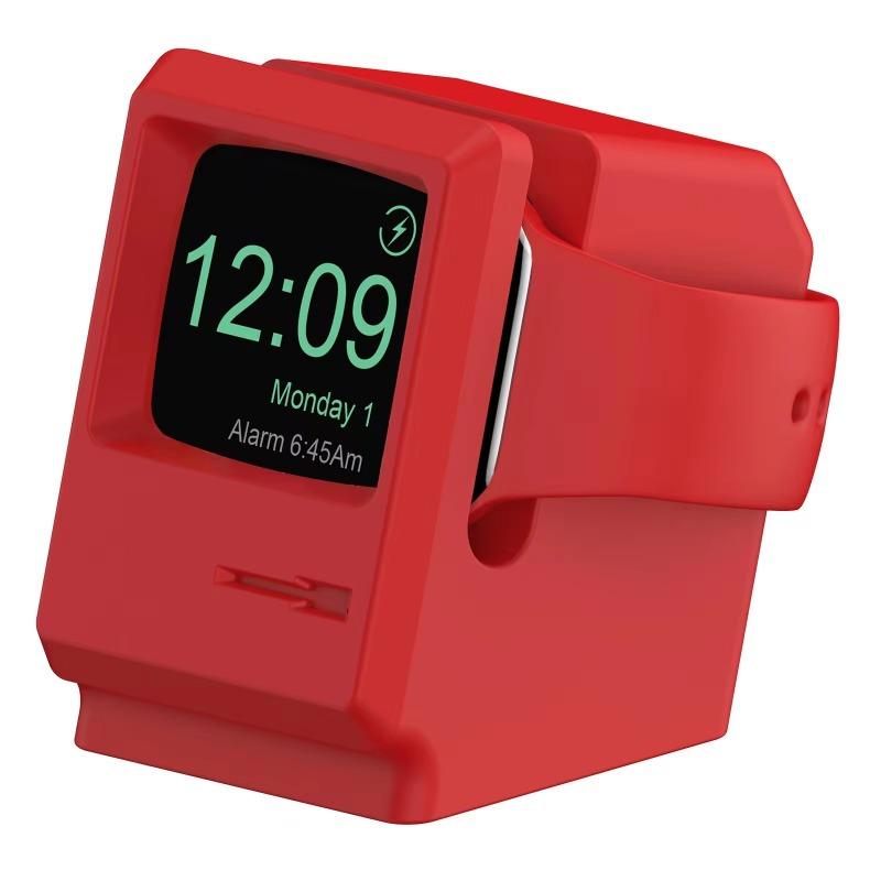 Silikon-Ladestation für Smartwatches, Ladestation, Ständer für Apple Watch Serie 3 4 5 6 7 8 38 mm 40 mm 42 mm 44 mm