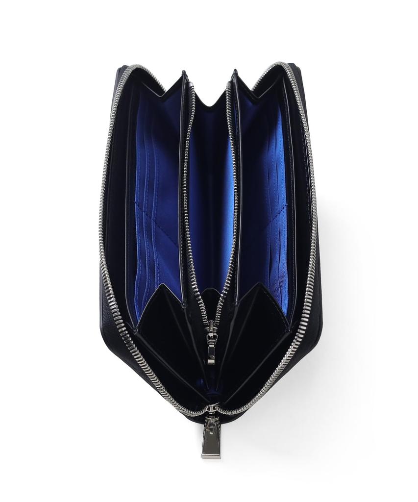 Lanvin En Bleu Round Zip Long Wallet Butler Accessories Men's Black