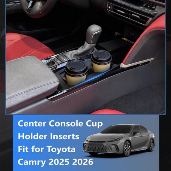 For 2025 2026 Toyota Camry Accessories Center Console Cup Holder Insert Black