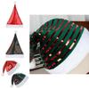 Velvet Christmas Hat With Stripes For Holiday Decor And Festive Celebrations