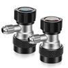 R134a Quick Coupler Adapter Kit 1/4 Inch Male Flare High Low Pressure 6 Ball Connector for Automotive HVAC Refrigerant Charging