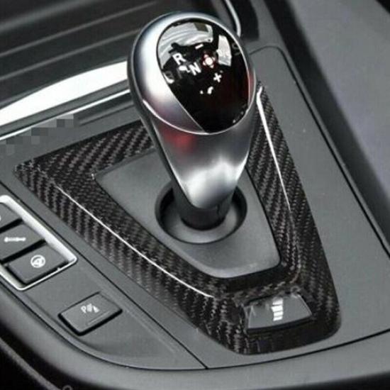 For Bmw M3 F80 M4 F82 Real Carbon Fiber Interior Gear Box Shift Knob Cove Trim
