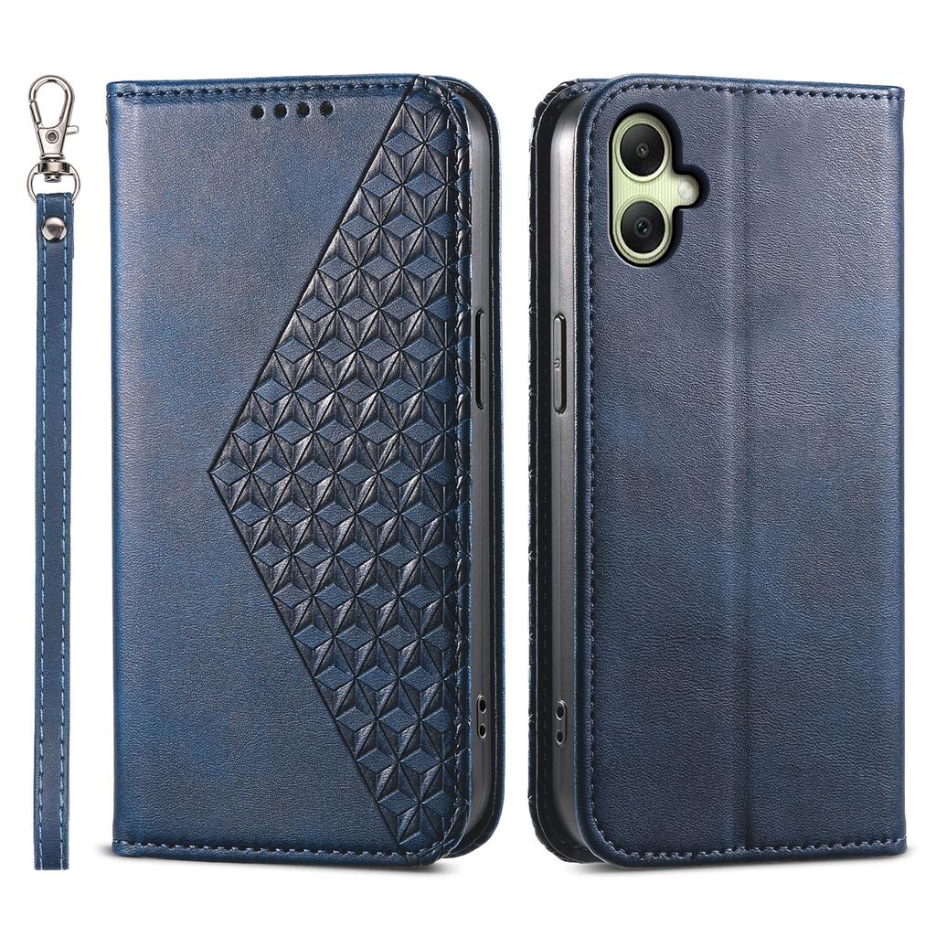 Für Samsung Galaxy A06 4G Hülle Kalbsledertextur PU Leder Handyhülle mit Brieftasche