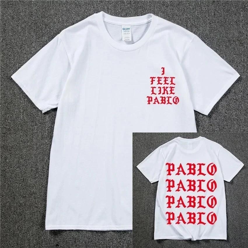 

Kanye West Pablo T Shirt Women I Feel Like Paul Print Short Sleeves Tee Season Sporty T-Shirt Hip Hop Social Club Rapper Tee Top 4XL