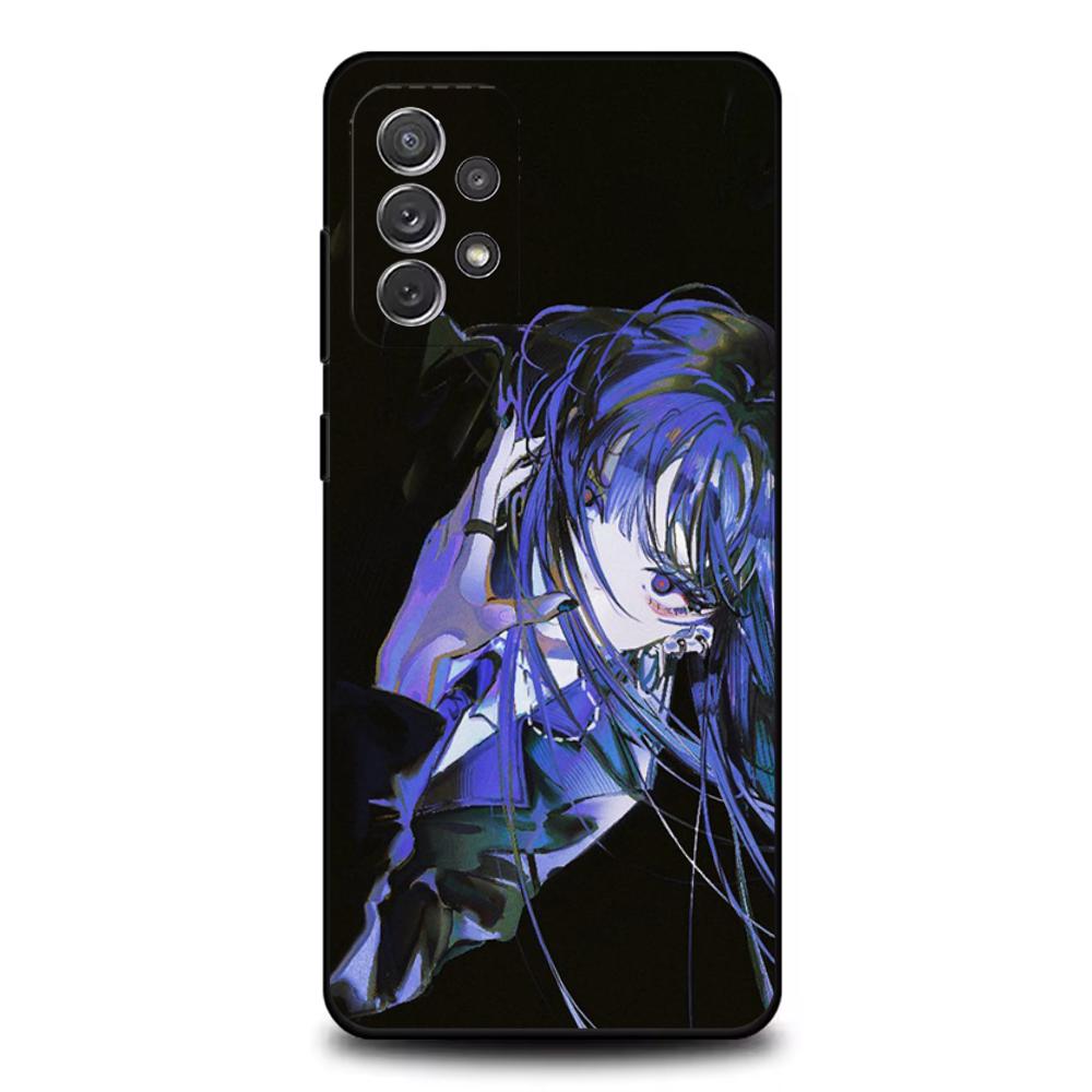 Ado Cartoon K-Kyogen X Uta Phone Case For Samsung S25,S24,S21,S22,S23,S30,Ultra,S20,Plus,Fe,Lite,Note,10,9,5G Black Cover