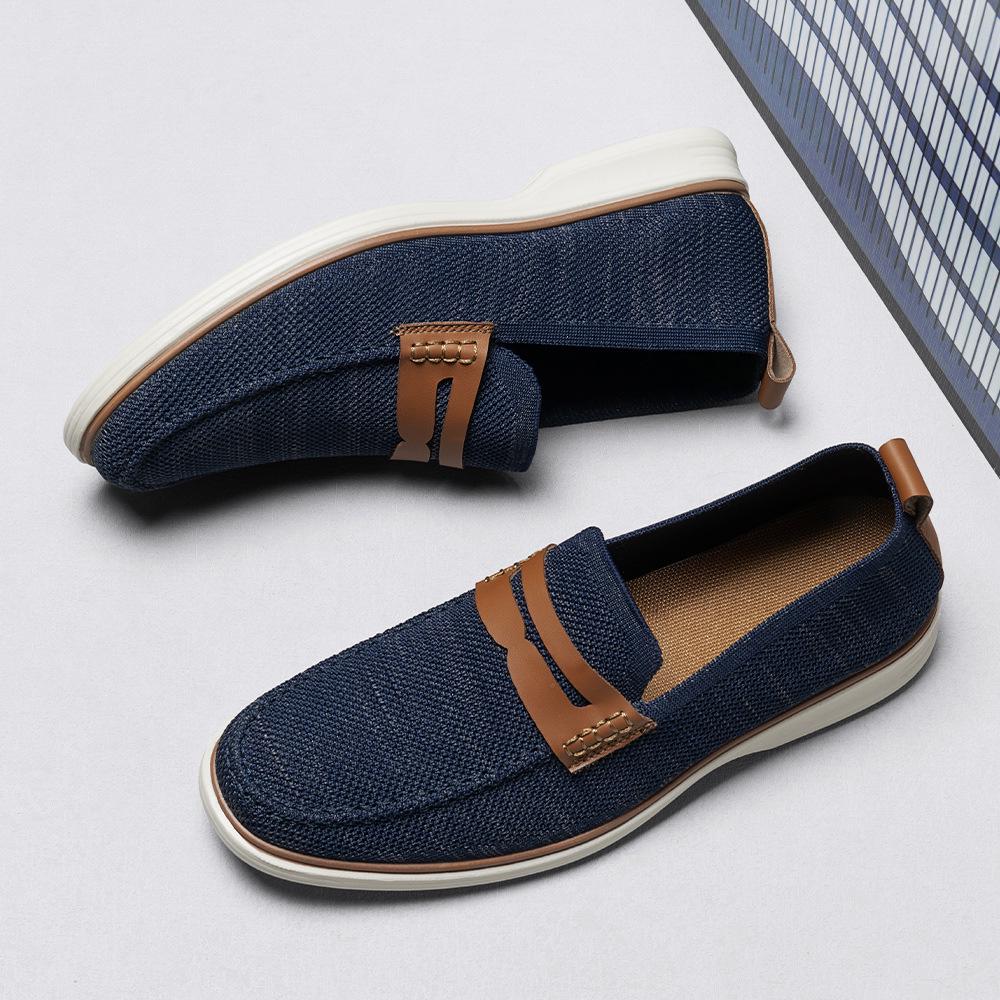 2024 Men's Casual Slip-On Loafers, Formal Light Business Shoes, European Size 45