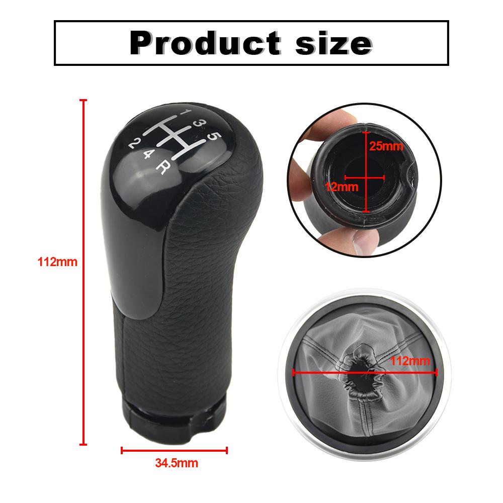 5 Speed Gear Shift Knob For Ford Fiesta Fusion Transit Connect 2002 2003 2004 2005 2006 2007
