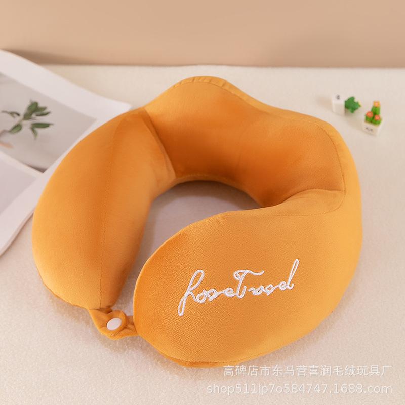 Cestovní polštář, polštář na krk, opěrka brady a krku, roztomilý kreslený cestovní polštář na krk pro chlapce a dívky, cestovní doplňky do letadla, auta, polohovací