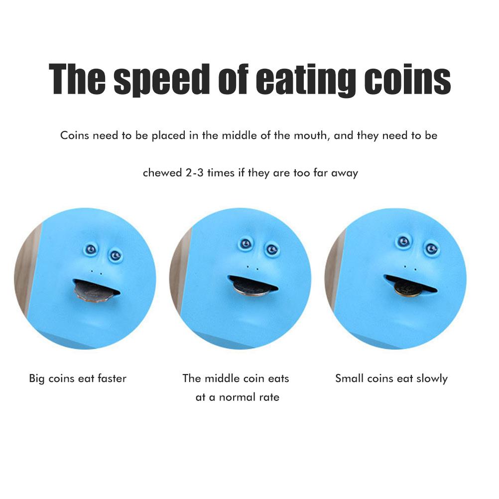 Money Banks Piggy Banks Coin Eating Savings Bank Coin Money Box Automatic Eating Savings Battery Powered Coin Bank