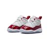 Air Jordan 11 Retro TD Cherry Baby Sneakers White Black Varsity-Red 378040-116