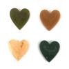 Geometric Love Heart Earring Epoxy Resin Silicone Mold Luggage Bag Tags Casting Molds with Hole for DIY Crafts Making