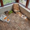 Karbonisierte Holzböden für Außenterrasse, Garten oder Balkon - Feuchtigkeitsbeständig, Korrosionsbeständig, Selbstverlegendes Design.
