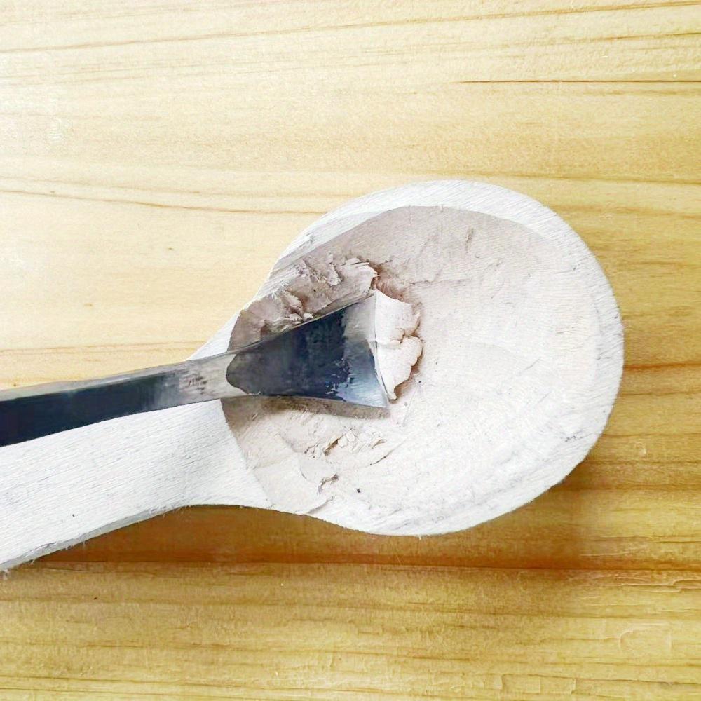 1 Stück Handgeschmiedetes Stahl Holzschnitzwerkzeug - Rund H Bogen Manuelles Gravurmesser mit Löffelschnitzer für Präzisionsholzbearbeitungsprojekte, Holzbearbeitungswerkzeuge