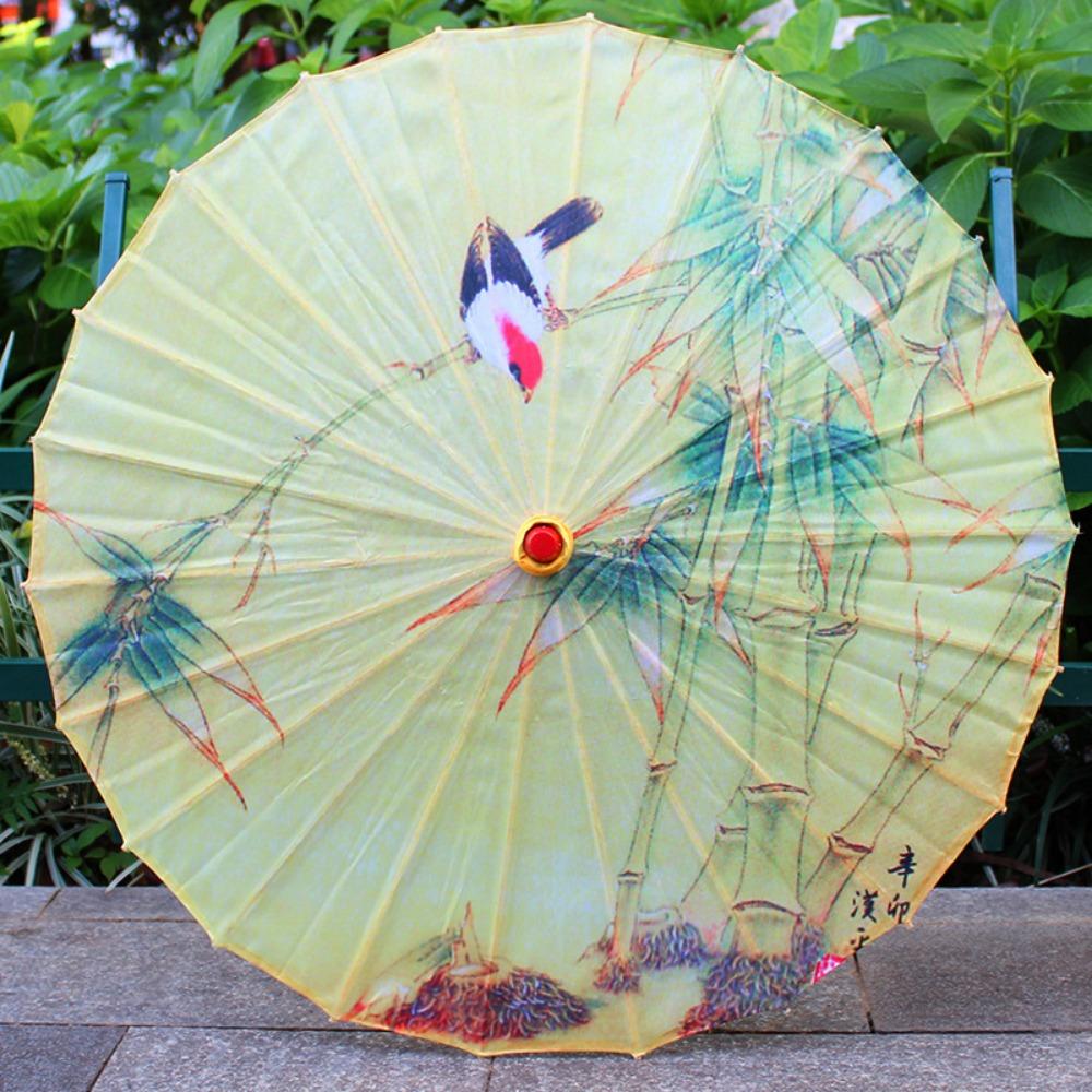 Chinese Antique Style Oiled Paper Umbrella 56cm 10 Colors Costumes Photography Umbrella Decorative Umbrella