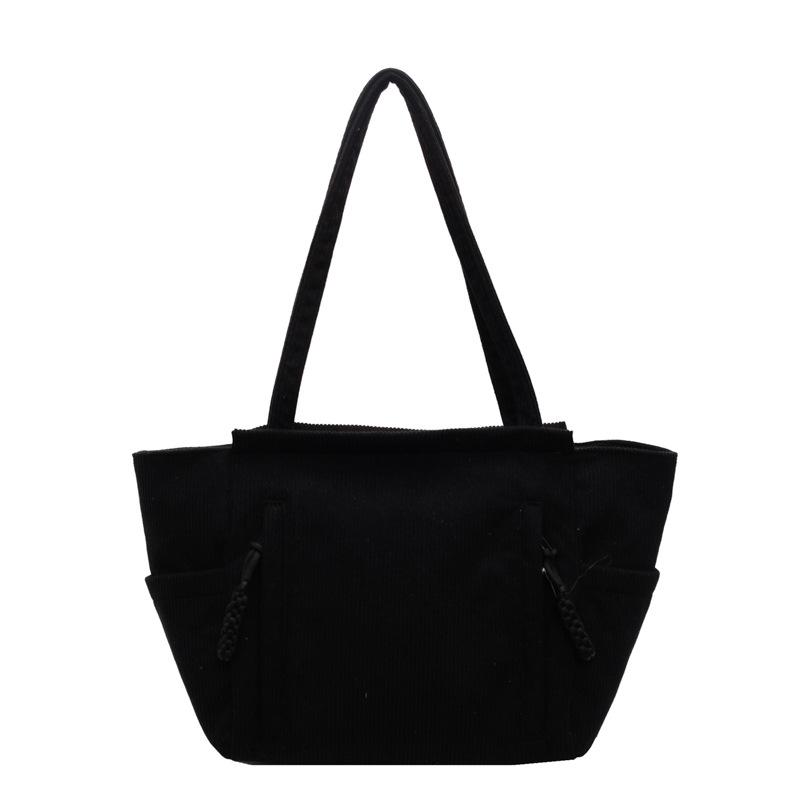 Korean version of casual large-capacity handbag women's new simple tote bag college student versatile shoulder bag