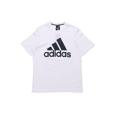 Classic Three-Stripes Logo Print Short Sleeve T-Shirt Men Tops White DT9929