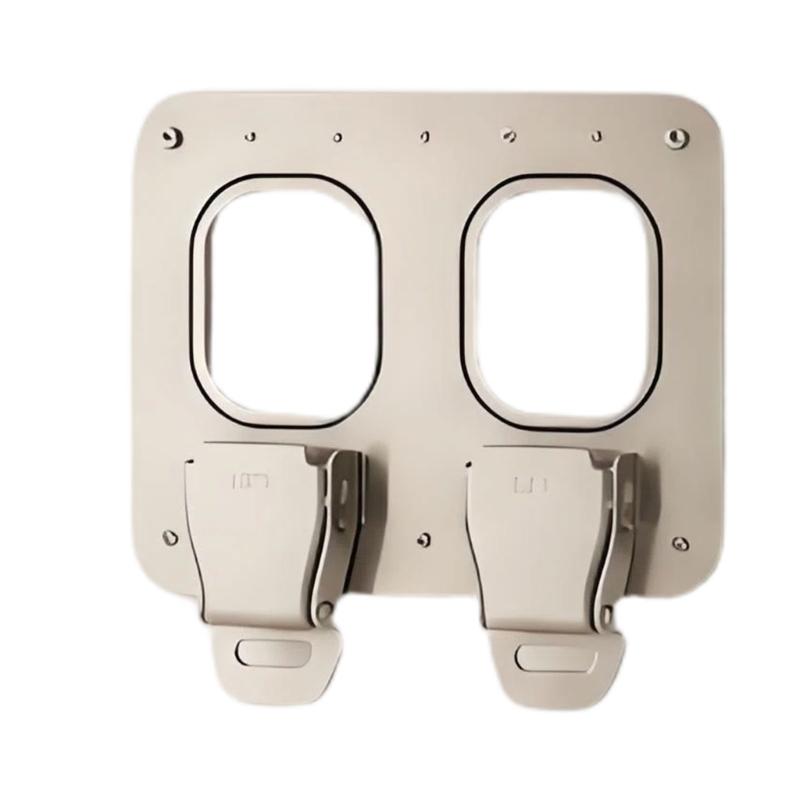 Key Rack for Wall with Metal Aviation Style Detail, Entryway Storage Holder for Hallway, Office, and Home Access