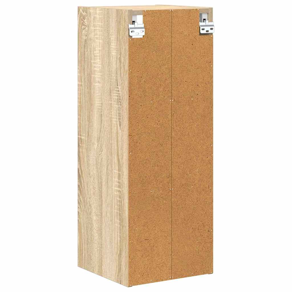 Wall Mounted Cabinet in Sonoma Oak Finish 30 x 29.5 x 80 cm Particleboard