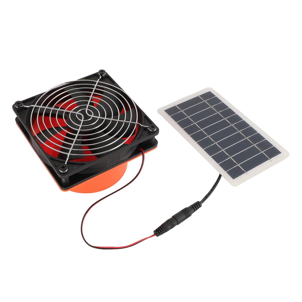 Ventilator Solar de Evacuare Monocristalin 10W Ventilator de Ventilație cu Panou Solar cu Plasă de Protecție pentru Rotund