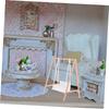 GLEAVI Garden Swing Miniature Model: Mini Hanging Chair DIY Mini Swing, Photography Prop, Desktop