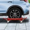 Lever Type Red Car Wheel Dolly, 1 Ton (2204 lbs) High Capacity Vehicle Mover, Low Profile Tool for Moving Stuck or Parked Cars