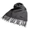 INNER MONGOLIA Wool 168cm X Solid Scarf, Gift, Size Approx. 31cm, Approx. 8cm, Color, Gray, MKM-001-B
