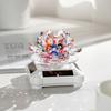 Automatic Rotating Rotating Crystal Lotus Figurine Car Air Fragrance Diffuser  Car Interior