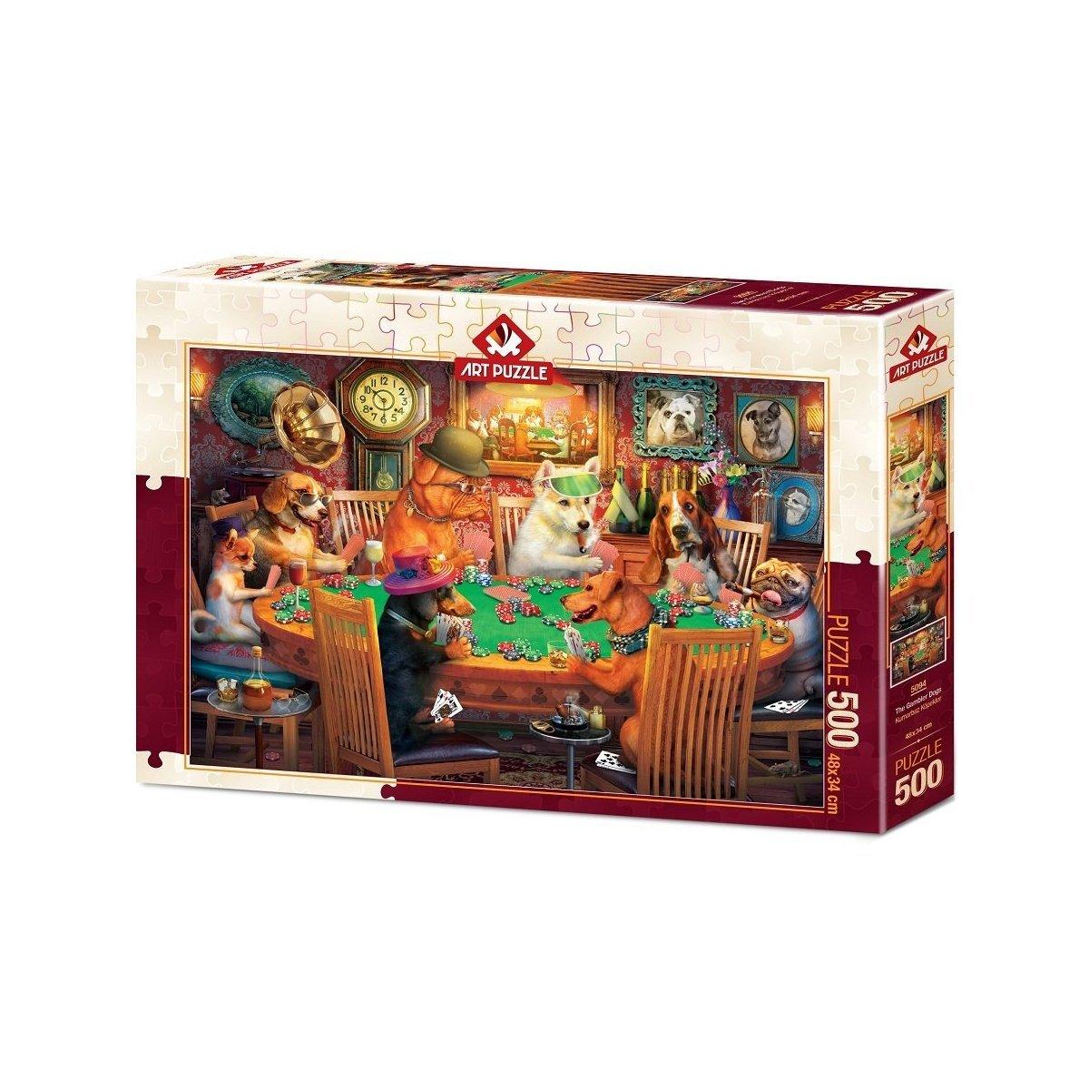 

5094/ART Art Puzzle, Gambling Dogs 500 Piece Puzzle