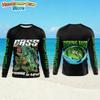 Men's T-Shirt Fishing Pattern Fashion Autumn Long Sleeve Casual Comfortable Boys Top Outdoor Sportswear Children's Clothing