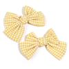 2 Pezzi/lotto Dolce Tessuto a Quadri Fiocco Design alla Moda Fiocchi Colorati per Cucito Fermaglio per Capelli Cerchietto Accessori per Capelli Regalo Forniture per Abbigliamento