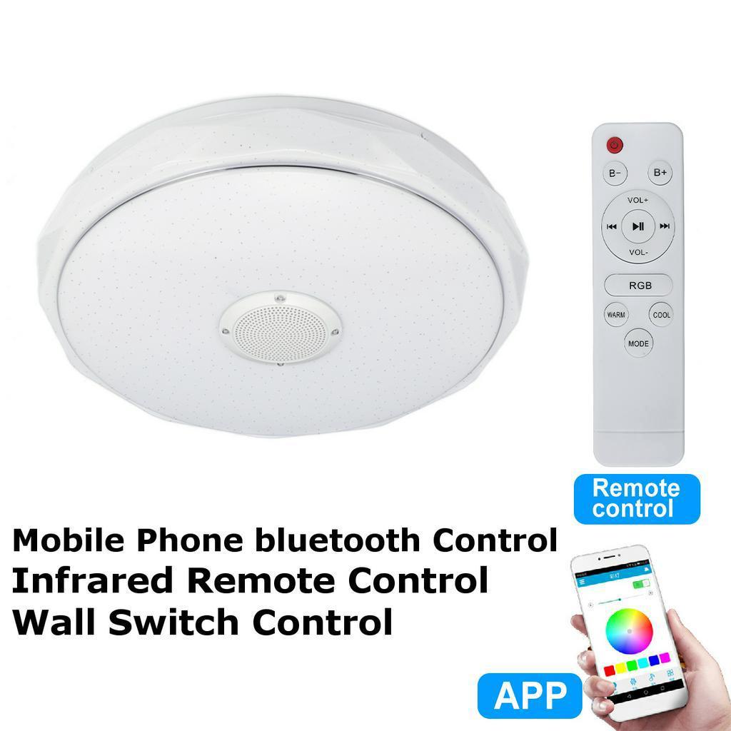 72W/36W RGB LED Ceiling Lights Home Lighting With APP Bluetooth Control Music Light Bedroom Lamps Smart Ceiling Lamp+Remote Control Modern