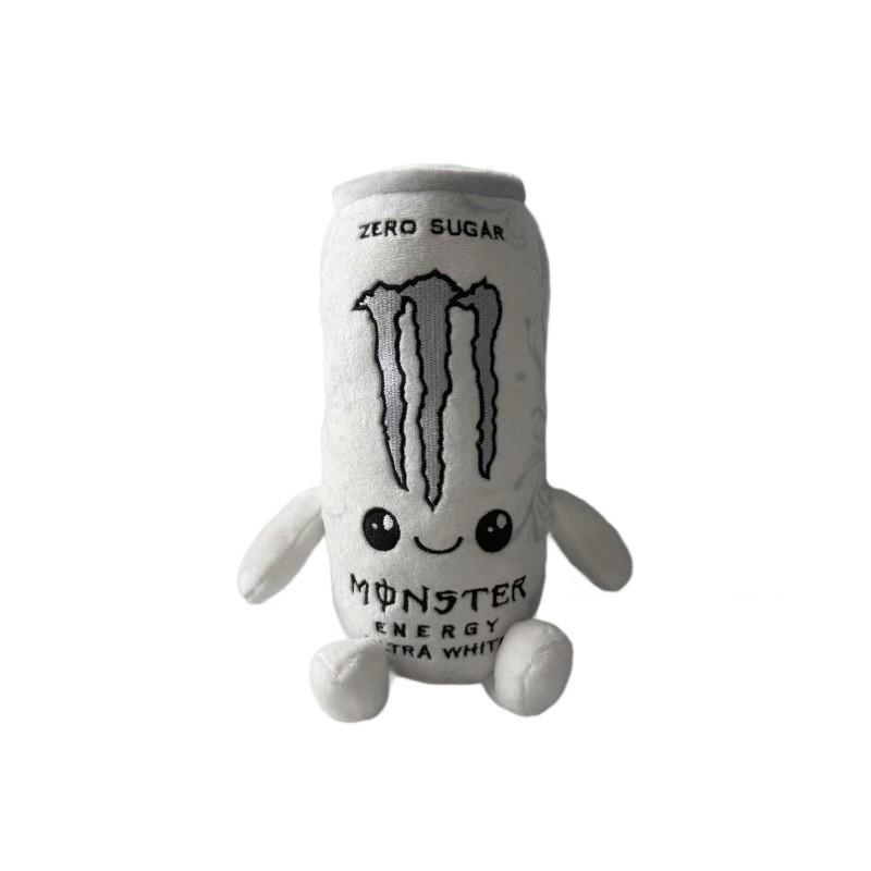 Pluszowa zabawka puszka napoju energetycznego White Monster Energy Zero Cukru Symulacja puszki napoju Wypchana lalka Miękka figurka Dekoracja domu Prezent dla przyjaciół Ozdoba na sofę do sypialni