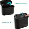 Durable Compact PP Car Trash Can | Space-Saving Vehicle Organizer - Modern Auto Accessory, Universal Fit for Cars, SUVs & Trucks, Easy To Clean