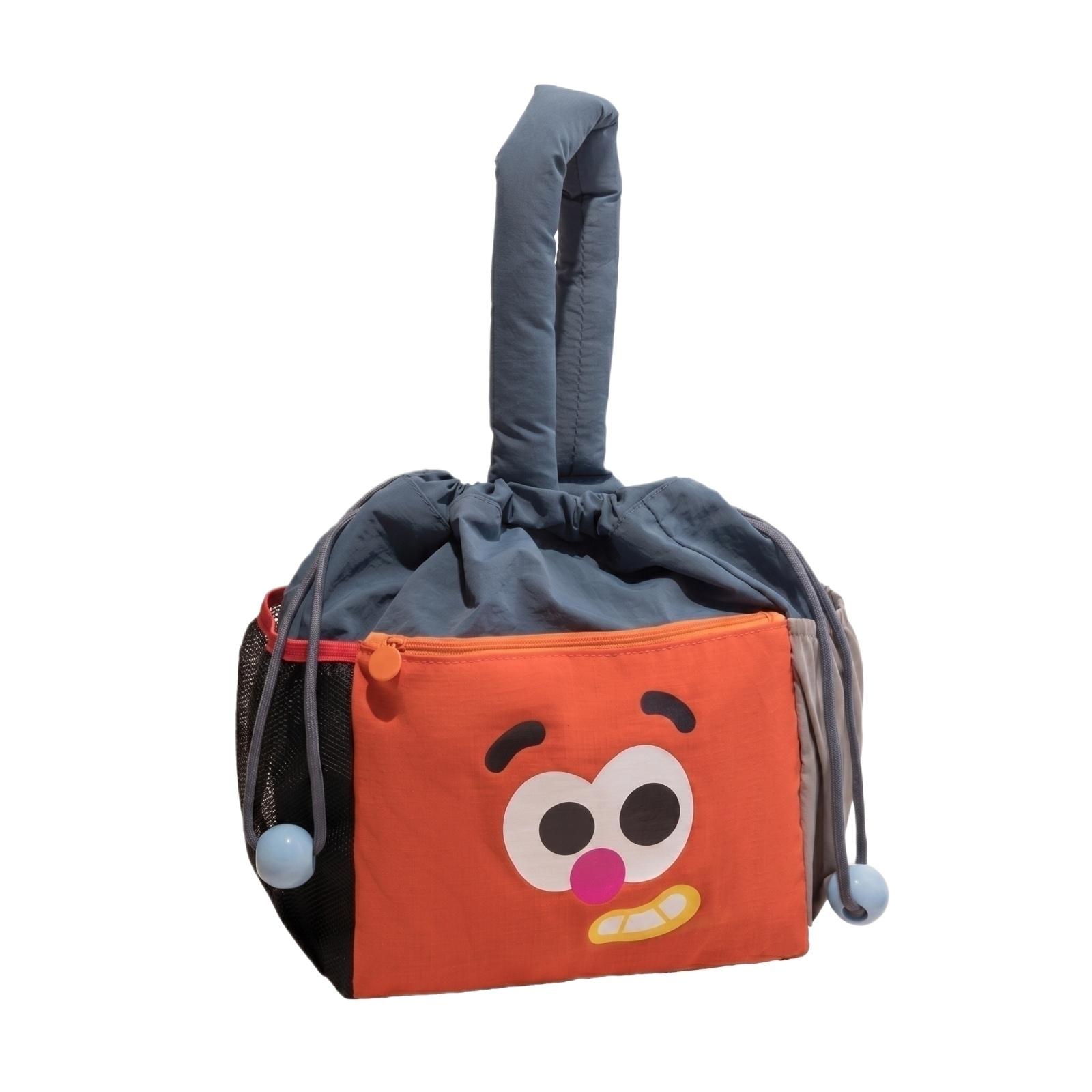 

Travel Cosmetic Organizer Bag Portable Makeup Storage Pouch Drawstring Closure with Front Pocket and Handle for Toiletries and Accessories one size