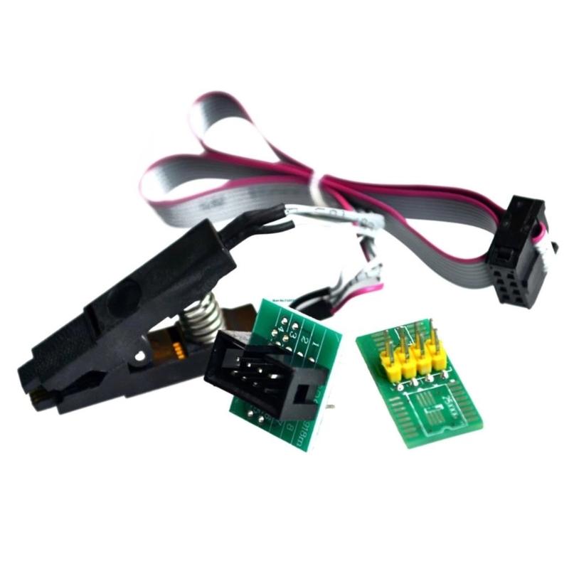 CH341A Programmer Adapter SOIC8 Adapter SOP8 Clip with Cable 1.8V Adapter EEPROM Flash BIOS USB Programmer Adapter Kit