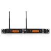 XTUGA RW2080 UHF Dual-Channel Wireless In-Ear Monitor System with Rackmount 2U Transmitter for Stage and Recording