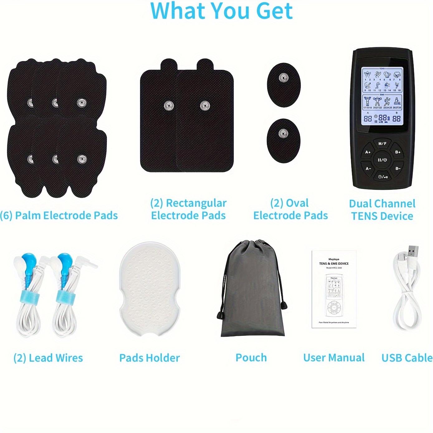 

28 Режимов Массажер для тела TENS Электрический Цифровой Терапевтический Аппарат Релаксация EMS Мышцы Облегчение Боли Электростимулятор Физиотерапия зелёный