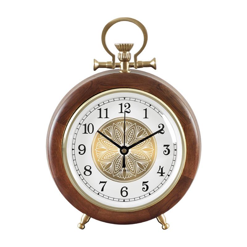 2025 Simple Living Room Desktop Clock, Table Clock for Home Bedroom, Silent Clock, Creative American-style Decoration Clock